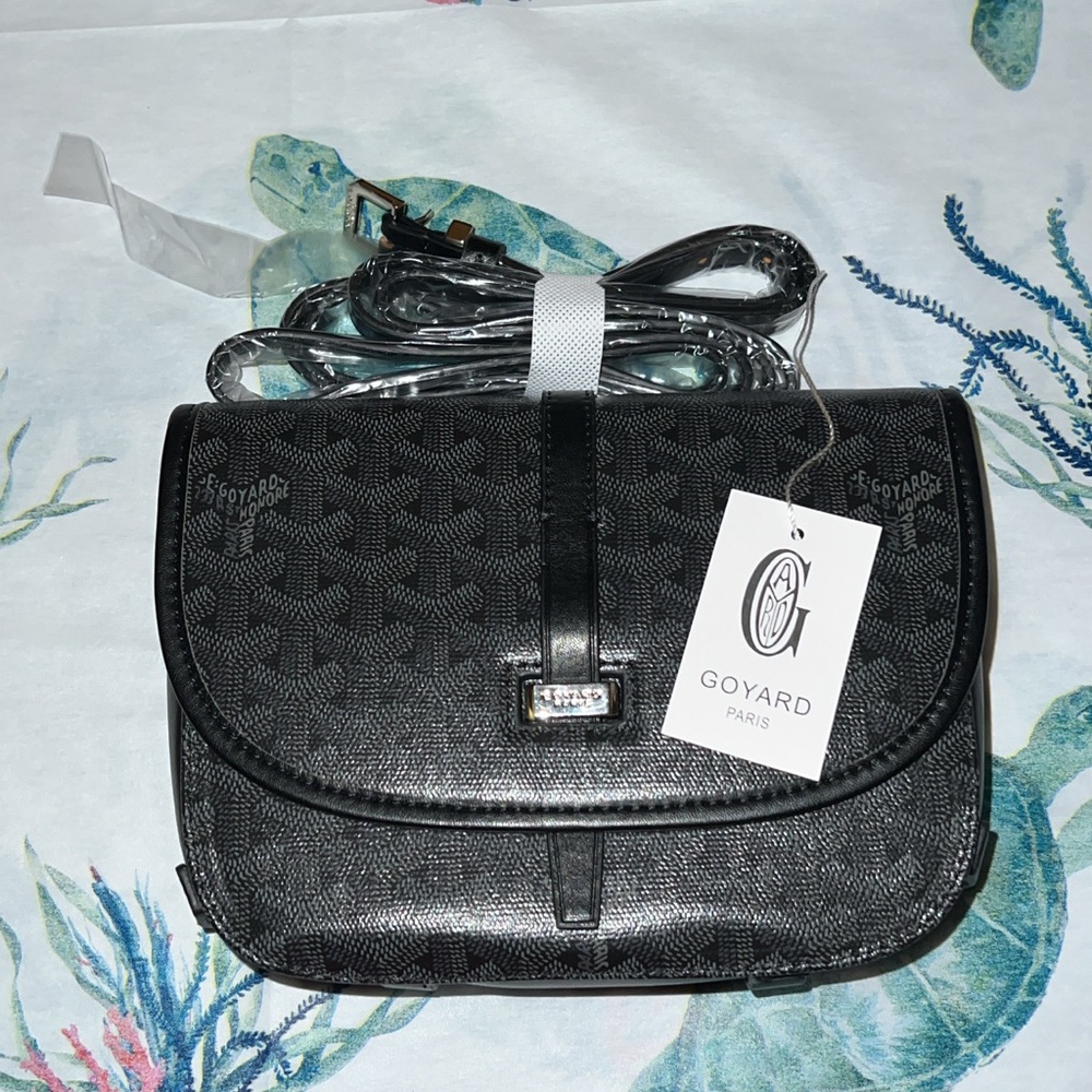 High Quality Men's Black Crossbody Bag